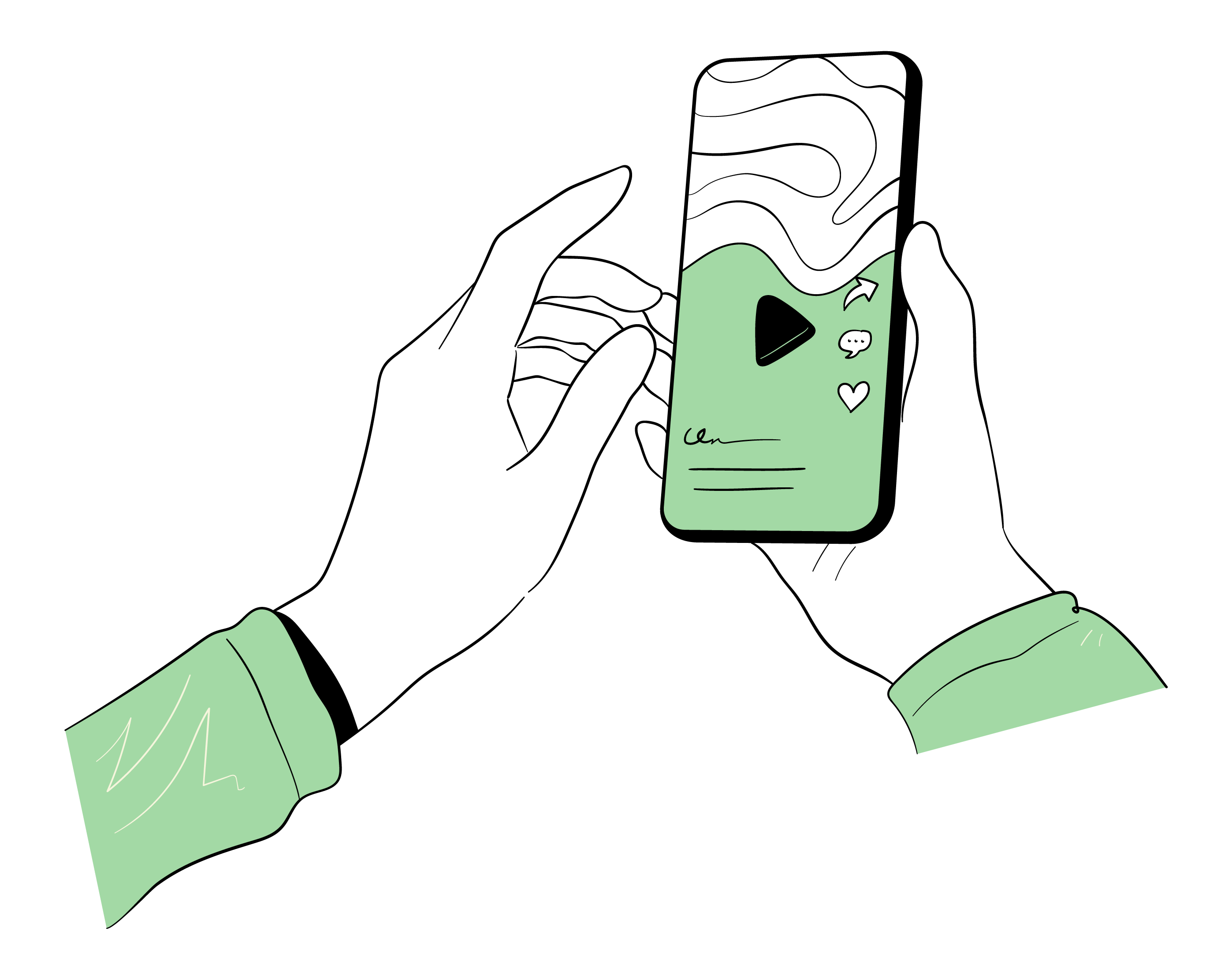Samosa App Illustration - Social Media